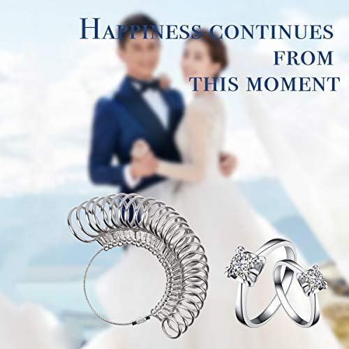 תכשיטי טבעת סייזרים מד כלי טבעת נירוסטה טבעת על אצבע מדידת טבעת כלי, גברים של ונשים של טבעות מותאם אישית סטנדרטי
