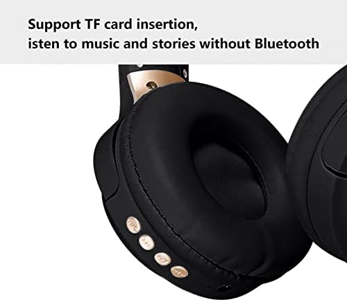 אוזניות Bluetooth אלחוטי רכוב ראש, צליל סטריאו HiFi 9D של 9D, צליל פרימיום עצום, זמן המתנה ארוך, אוזניות ספורט