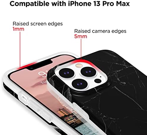 יומן של Mavis 3pcs מארז שיש לאייפון 14 Pro Max, 3 חבילות סיליקון גמיש דפוס מט חמוד מרענן מארז, כיסוי עור