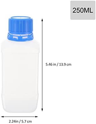 אחסון Ultechnovo בקבוק פלסטיק 5 יחידות מיכל שקוף מדגם פה בקבוקי ריבוע פלסטיק איטום נוזל לבקבוק רחב