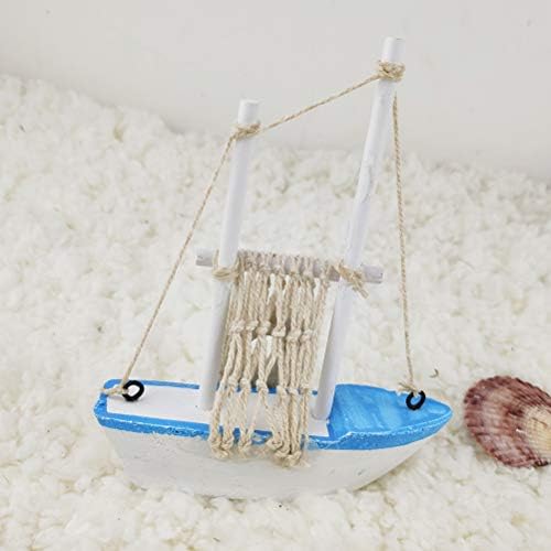 קישוטים של Vicasky קישוט סירת מפרש שיקית קישוט סירת מפרש יצירתי מלאכת מלאכה מעץ קישוט לקישוט שולחנות