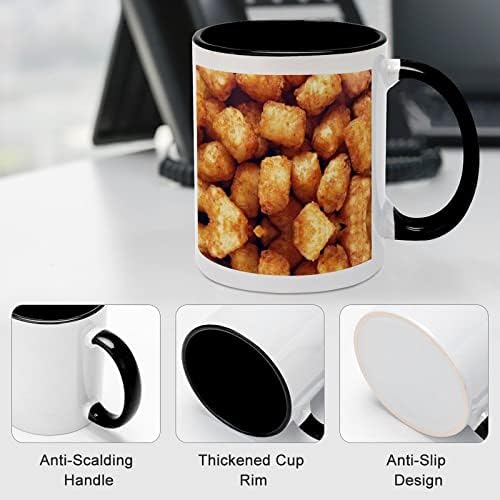 טאטר טוט קרמיקה ספל קריאייטיב שחור בתוך כוס קפה קפה ספלי ידית עמידה מתנות ייחודיות
