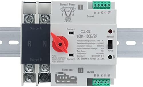 SKXMOD YCQ4-100E סדרה 2P 3P 4P DIN Rail ATS כוח כפול מתג העברה אוטומטי מתג בורר חשמלי מתגי כוח
