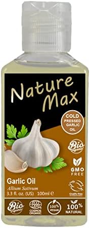 Nature Max Garlic Oil Essential Oils Organic Natural Undiluted Pure for Hair Skin Care and Massage
