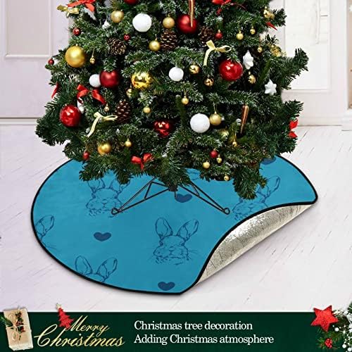מחצלת עץ עץ חג המולד מחצלת עץ ארנב אטום למים מחצלת עץ