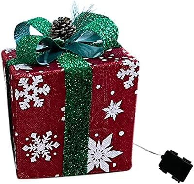 קישוט מתנה לקישוט חג המולד קישוט קופסא קופסת קשת קופסת קופסת תאורה לחג המולד תאורה תאורה חיצונית קופסת