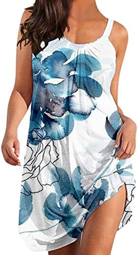 מיאשוי ארוך שרוול טוניקת שמלה לנשים נשים קיץ מזדמן סקסי חוף חופשה עגול ארוך שמלות קיץ לנשים מקרית