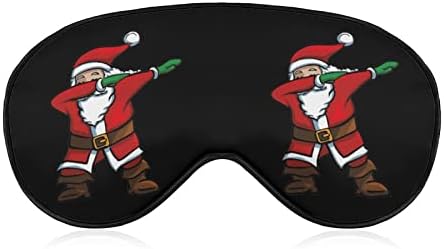 דבקה של סנטה מצחיק מסיכת עיניים שינה כיסוי עיניים מכוסות עיניים עם רצועה מתכווננת צולליות לנשים גברים
