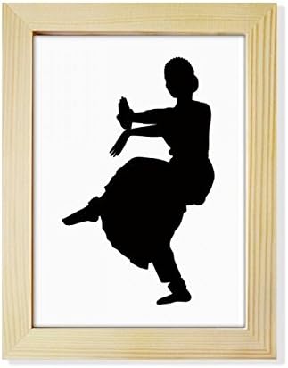 Diythinker רקדנית אמנות טווס ריקוד שולחן עבודה ספורט מעטר מסגרת תמונה תצוגה ציור אמנות עץ