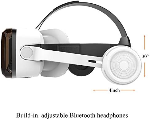 אוזניות מציאות מדומה מוגנות לעין, משקפי מציאות מדומה לאייפון וטלפון אנדרואיד בתוך מסך 4.7-6.2
