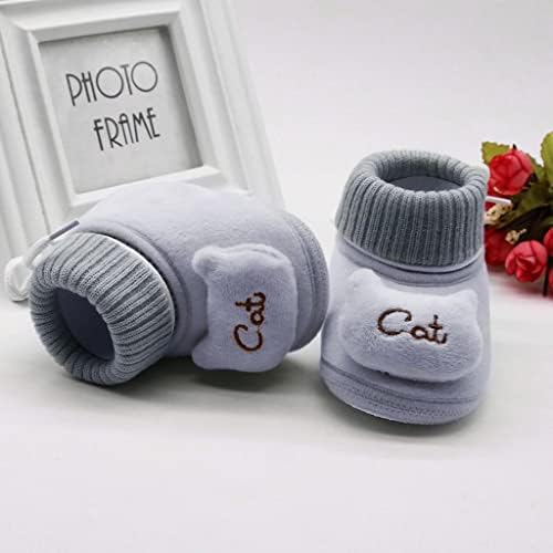 בנות מגפי נעלי רך קטיפה חורף תינוק חתול תינוקות חם תינוק נעליים לפעוטות בני נעלי בית
