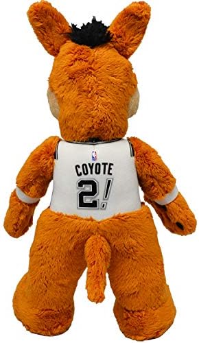 יצורי Bleacher San Antonio Spurs Coyote 10 קומם קטיפה דמות- קמע למשחק או לתצוגה
