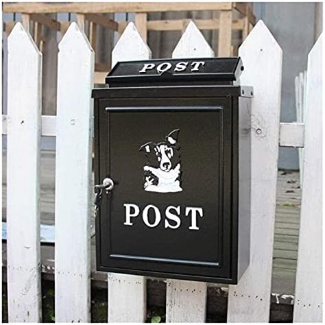 נעילת תיבת דואר קיר רכוב אנכי תיבת דואר מודרני חיצוני מגולוון מתכת מפתח גדול קיבולת מסחרי כפרי בית דקורטיבי
