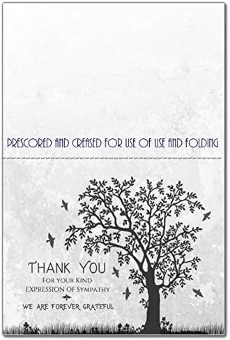 הלוויה תודה כרטיסים עם מעטפות חגיגה של חיים פרחוני עץ הכרה זיכרון אהדה נוצרי תודה הערות