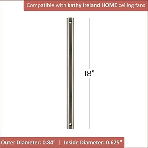 מאוורר תקרה ביתי של קתי אירלנד, 18 אינץ', פלדה מוברשת