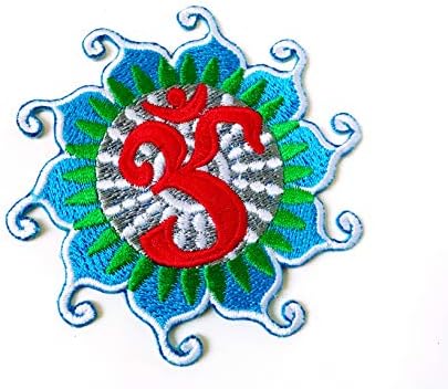 Th Aum Om Patch Blue Infinity Locket Logle