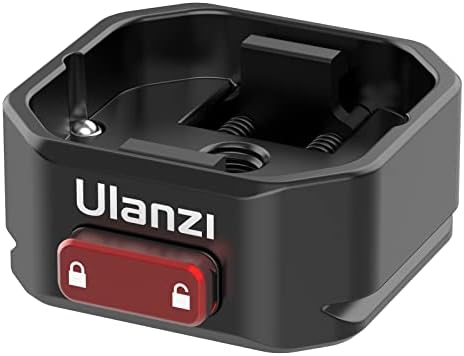 Ulanzi Claw בסיס מהיר שחרור מהיר גרסה משודרגת גרסה חצובה QR מצלמה מתאם הרכבה מתאימה לחצובה