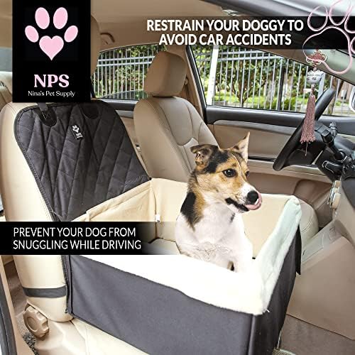 נינה של אספקת חיות מחמד כלב רכב מושב-כלב בוסטרים מושב עם מתכוונן חגורת בטיחות - עמיד למים