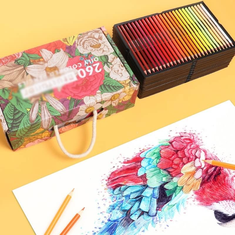 צבעי HNKDD עפרונות צבעי שמן מקצועיים הגדר סקיצה עפרון צבעוני צבעוני לציור ציוד לאמנות בית ספר