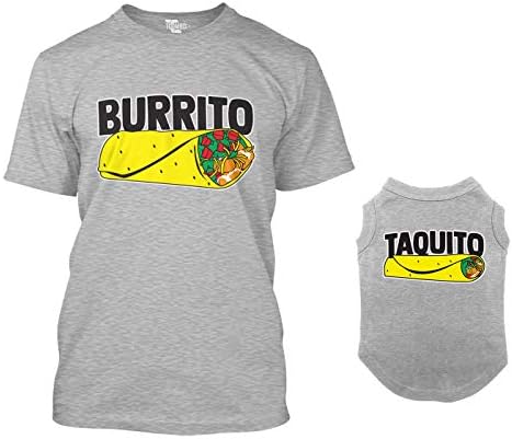 חולצת כלבים תואמת של בוריטו/טאקיטו וחולצת טריקו לנשים