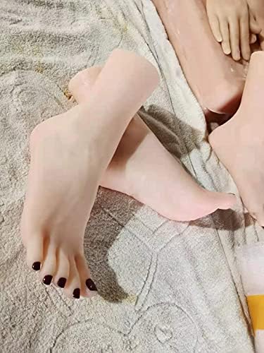 JHAIB סיליקון הנשי מודל חיים בגודל מטר עם סקיצה אמנות ציפורן אימון תכשיטים, נעליים, גרביים דוכן תצוגה.1 זוגות