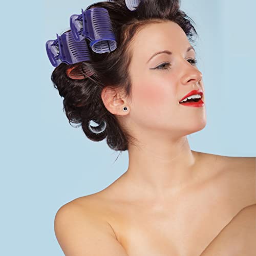 24 חם רולר קליפים עבור שיער מסלסל טופר קליפ החלפת שיער סעיף סטיילינג עבור נשים בנות סגול