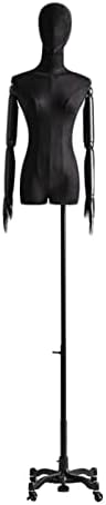 טונפופ גוף פלג גוף עליון של טונפופ, דגם דמה של חלון חנות, חצי שמלת גוף יוצרים חזה עם זרועות עץ, בסיס גלגלים
