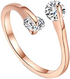 2023 מתנה חדשה יהלום תכשיטים פתוחים טבעת אופנה לנשים טבעות טבעות טבעות מגניבות לבנים