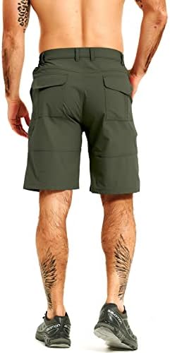 מכנסי טיולי מטען לגברים מכנסיים קצרים קלים משקל קל משקל מפעיל מכנסיים קצרים של דיג גולף יבש מהיר