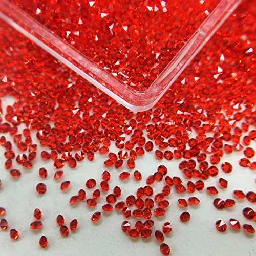 8000 אדום פיקסי קריסטלים לציפורניים-מיקרו 1.2 ממ נייל אבני חן סוכר נייל קריסטלים-אולטרה זעיר זכוכית יהלומי חרוזים