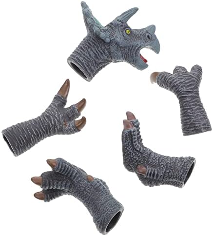 צעצועי אמבטיה צעצועים בובות אצבעות חינוכיות דמות: 5 יחידות בובות אצבעות גומי מוגדרות עם כפות ראש רגל