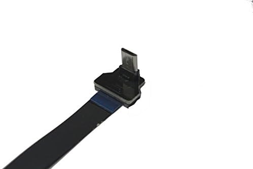 קצר דק שטוח שטוח מיקרו USB FPV שטוח דק דק דק דק כבל FPC כבל מיקרו USB 90 מעלות עד מיקרו USB 90 למעלה לסנכרון