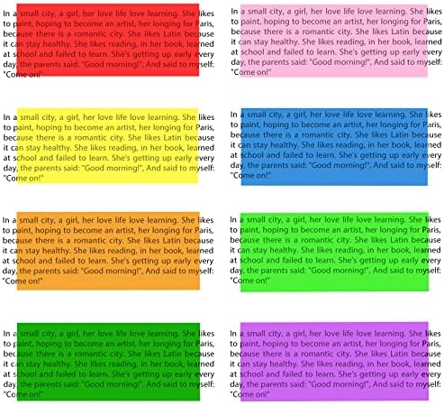 32 חתיכות שכבות -על צבעוניות לדיסלקסיה, רצועות מדגישות קריאה מודרכות, שלישי מעקב אחר קריאת שכבות צבעוני עבור דיסלקסיה