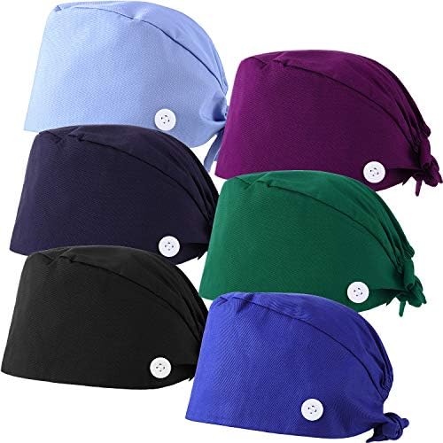 6 חתיכות נפוחות כובעים עם כפתורים וסרט זיעה מתכוונן דלעת בצורת עניבה חזרה כובעי עבור נשים גברים