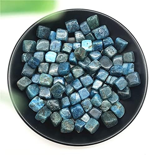 Ruitaiqin Shitu 50g 8-12 ממ קוביית טבעית כחולה אפטיט אבנים מלוטשות קריסטל חצץ חוזה דגימה של