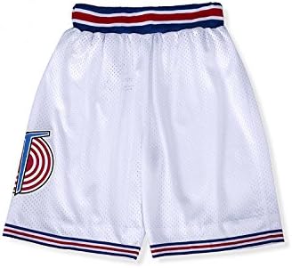 מכנסי כדורסל של מכנסי כדורסל לגברים של Cnallar מכנסי כדורסל קצרים לבן/שחור