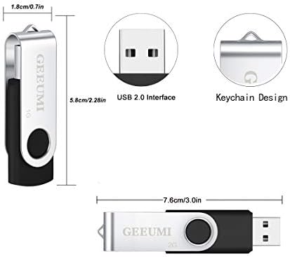 כונן פלאש USB סיטונאי 2.0 כונן אגודל 1 ג'יגה -בייט, geeumi 50 חבילה מקל זיכרון USB, כונן USB אחסון