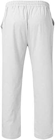 מכנסיים סט סט סט חתיכות חתיכות כותנה פשתן סט חולצת הנלי שרוול ארוך ומכנסי חוף מזדמנים חבילה
