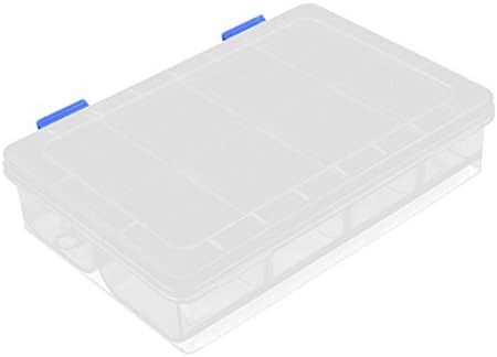 AEXIT פלסטיק 8 מארגני כלים ברגים ברגיים חלקים אלקטרוניים אחסון מיכל מיכל קופסאות קופסאות קופסאות קופסאות נקה