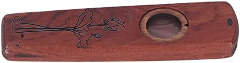 Wood Kazoo, קל לנגן קזו חליל חליל סאפי מקצועי מגבר נייד הגבר מזמזם לכלי אקוסטיים למוזיקאי