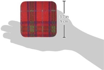 3drose CST_113037_2 מסורתי טרטאן אדום-דפוס-סקוטש משובץ עם חוף ים-רך סקוטלנד-רך סקוטלנד בודק וכחול, סט של 8