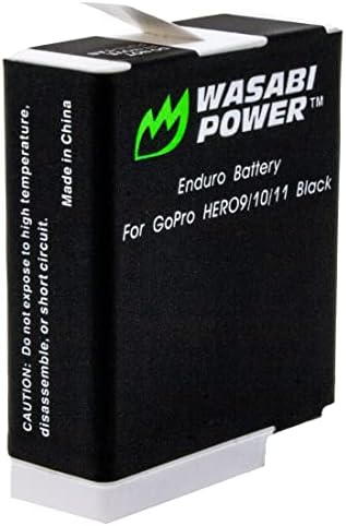 ווסאבי פאוור GoPro Enduro החלפת סוללות ל- GoPro Hero11, Hero10, Hero9.