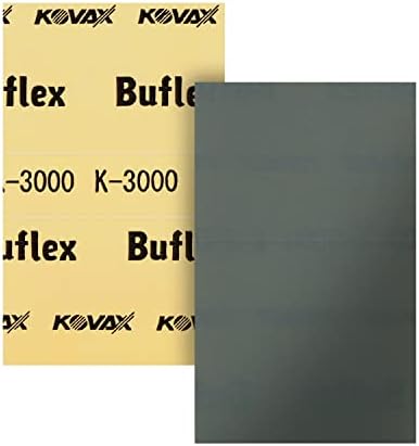 גיליונות ליטוש רטובים של Buflex, K-3000 שחור, PSA Stickon, 191-1501, 25 גיליונות