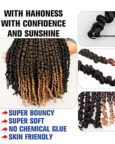 20 סנטימטרים 9 חבילות מעורב צבעים קומבו חבילה,תשוקה טוויסט סרוגה שיער לנשים שחורות - סופר ארוך מראש מעוות מראש