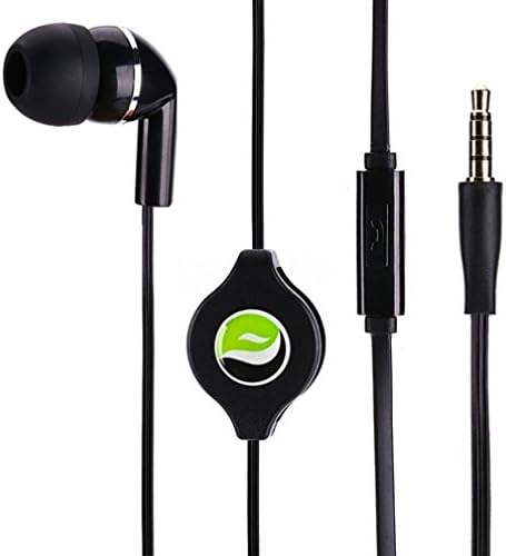 פרימיום שחור שחור נשלף אוזניות מונו יחיד אוזניות אוזניות יחיד עבור Verizon Samsung Galaxy S5 - Verizon Samsung