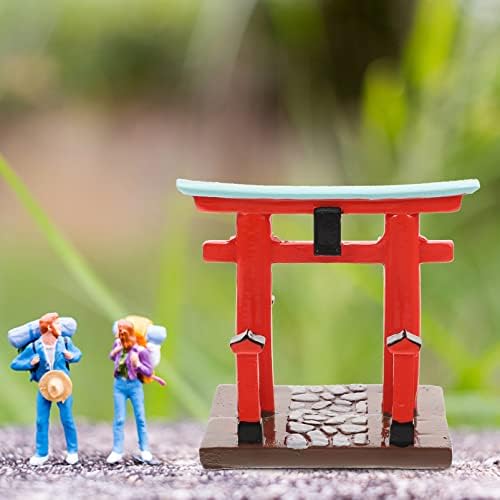 שער טורי יפני צעצועי יפני: אקווריום טוריי קבר קדוש מיניאטורי יפן קישוט עץ דג טנק דגים קישוט