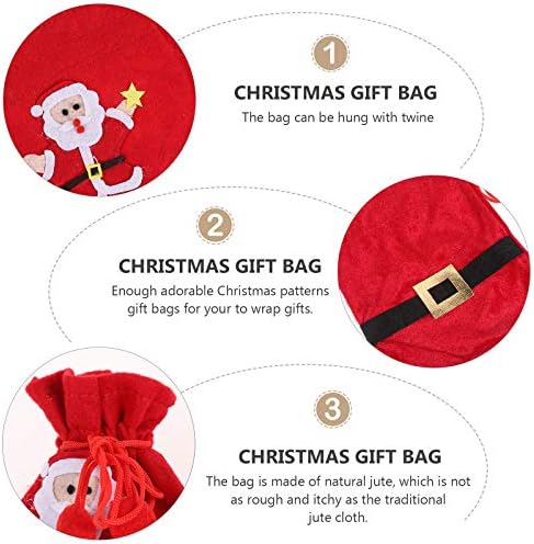 4 יחידות חג המולד אפל אחסון שקיות אפל מכולות בד סוכריות מחזיקי חג המולד קישוטי מתנות קישוטים