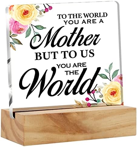 אמא בת עיצוב שולחן אקריליק שולחן סימן קישוט לעולם אתה אמא אקריליק פלאק מתנה עבור אמא של יום יום הולדת