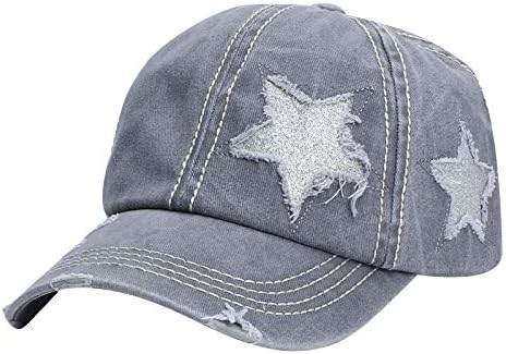 טנטיסי ג ' ינס הדפסת נוער קלאסי בייסבול כובע נשים שמש הגנת כוכב חוף נוחות בציר אבא - כובע סנאפבק כובע
