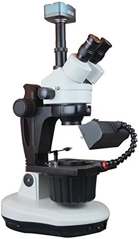 בדיקת אבני חן רדיקלית גמולוגיה דארקפילד 7-45 זום סטריאו לד מיקרוסקופ עם מצלמת דארקפילד 3 מגה פיקסל